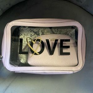 Victoria secret cosmetic bag set